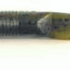 Promo ⭐ Gary Yamamoto Custom Baits Gary Yamamoto 5" Swimming Senko Worm Soft Bait 10 Pk - Green Pumpkin/Black 🌟