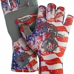 New 🔥 Fish Monkey Half Finger Guide Glove Americana 🔔