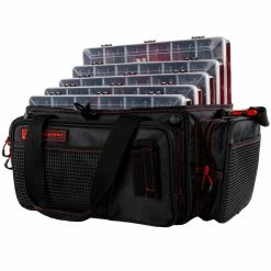 Hot Sale 👍 Evolution Outdoor Design Evolution Outdoor Drift Series Topless Horizontal 3700 Tackle Bag - Red 🎁